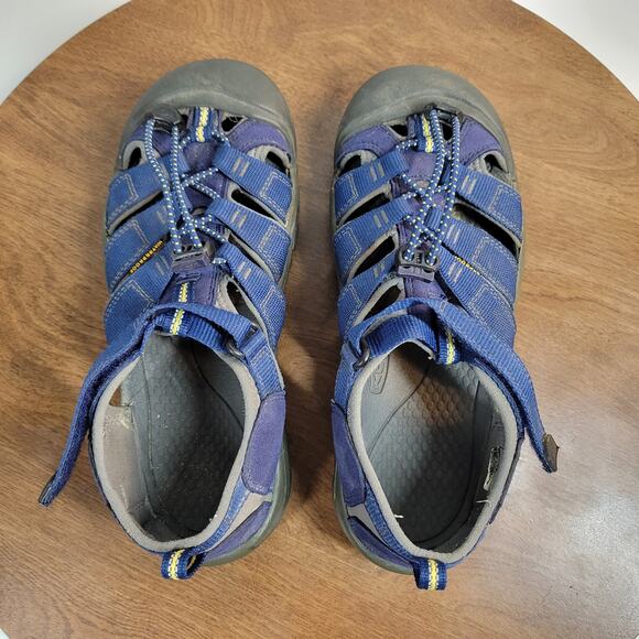 Keen Newport Boys H2 Sandals 7 Blue Depths‎ Gargoyle Athletic Hiking - Picture 4 of 10
